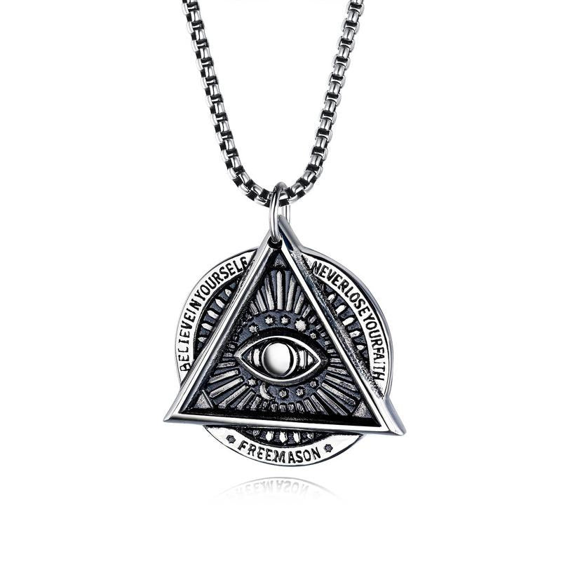 Wholesale Musical Note Titanium Steel Men's Necklace